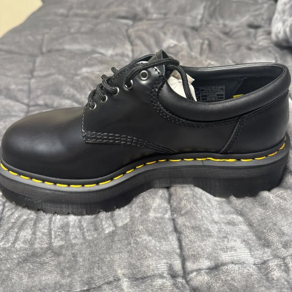 Dr Martens 8053 black platform shoes - Picture 3 of 8